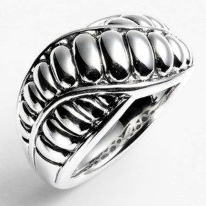 LAGOS Fluted Chi Chi Collection Sterling Silver Ring